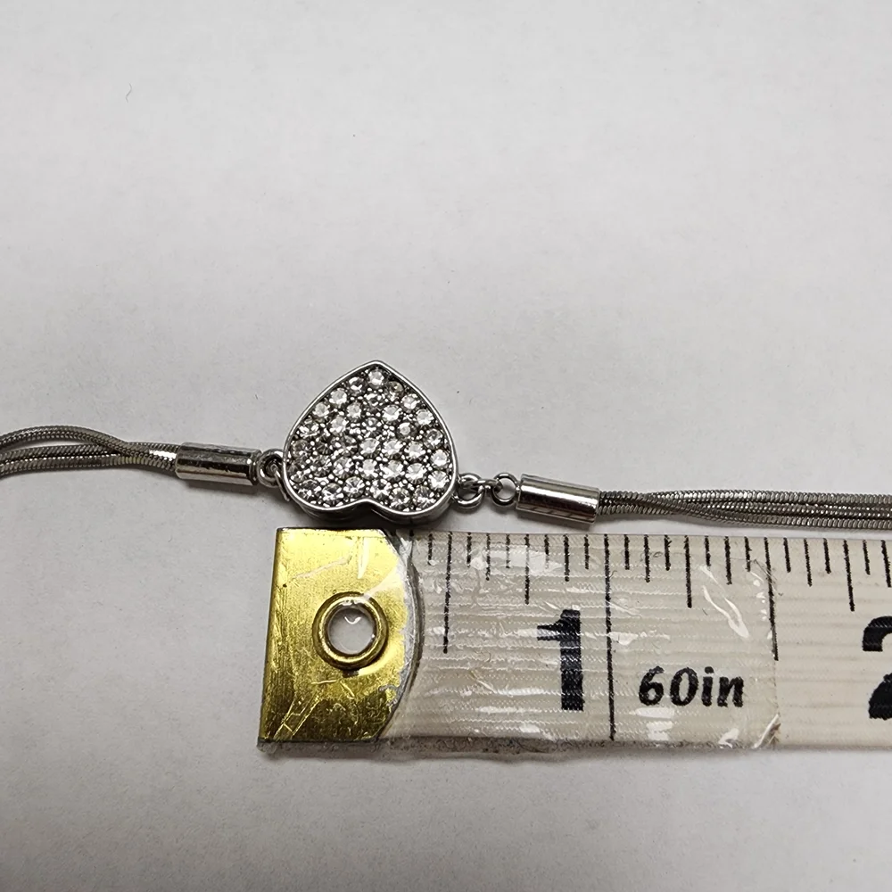 Elegant Silver Heart Necklace